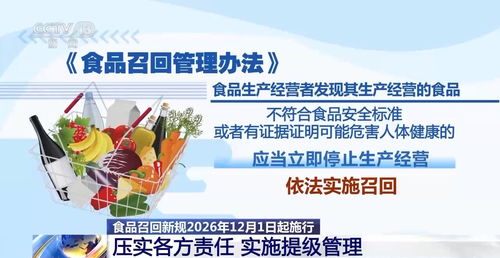 食品召回新規(guī)12月1日起施行 時(shí)限壓縮、懲戒升級(jí)，為舌尖安全再上“緊箍咒”